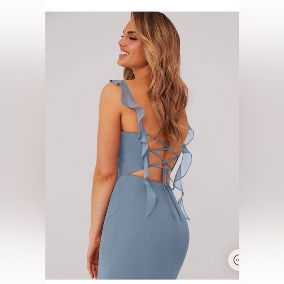 BARBIE™ AZAZIE
Sweetheart Pleated Ruffle Chiffon Mermaid Dress - Picture 2 of 8